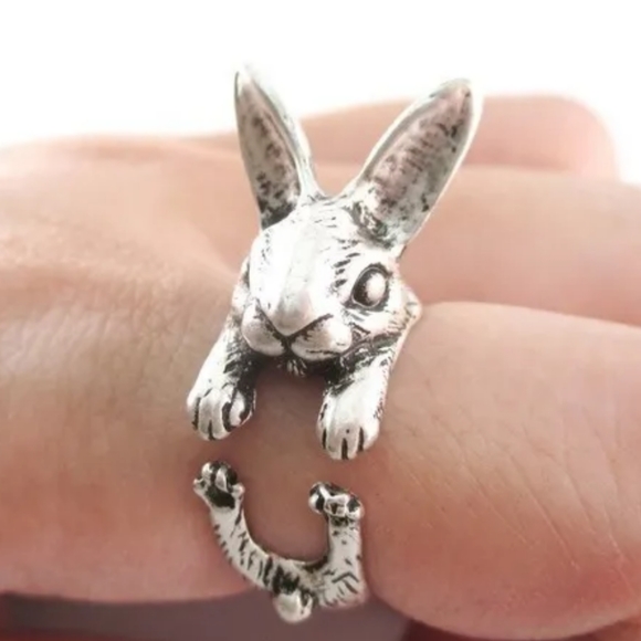 None Jewelry - Bunny Rabbit Ring Fashion Jewelry Unique Funky Gift Animal Lover Casual